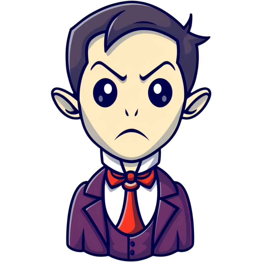 vampire with a monocle emoji