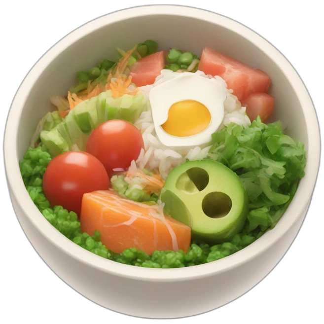 Poke bowl emoji