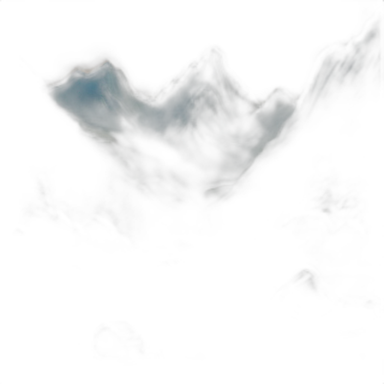 mountains with river emoji