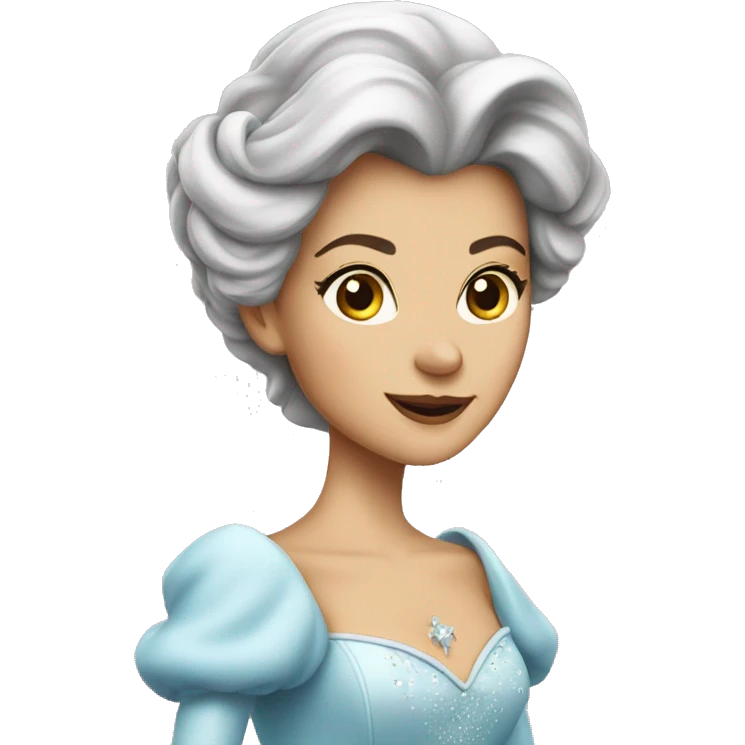 Fairy godmother brunette emoji