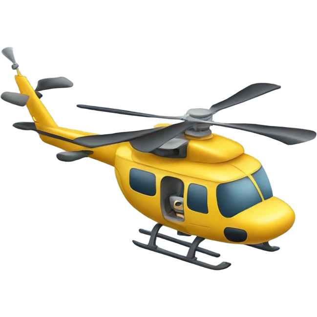 Helicopter with sunglasses  emoji
