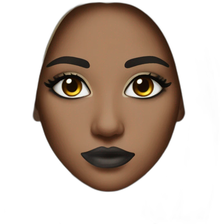 Black eyeshadow emoji
