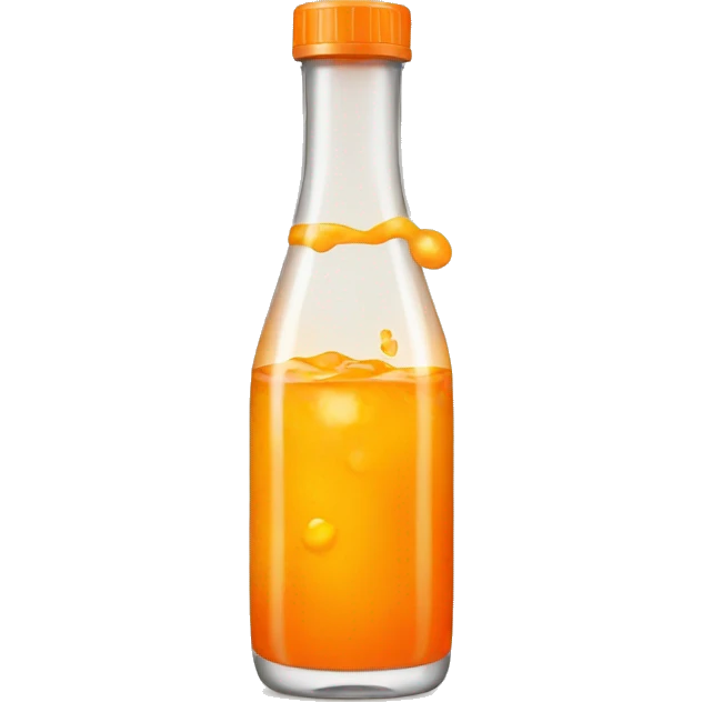 orange liquid in a bottle emoji