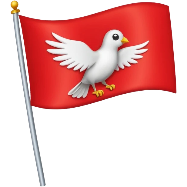Make a emoji flag of Switzerland with a bird on top and make sure the bird is on the flag with no shadow emoji