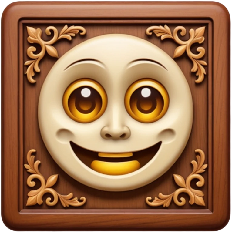 Wood carving emoji