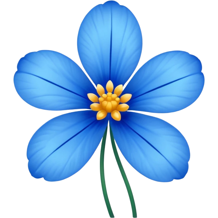 Blue flower emoji