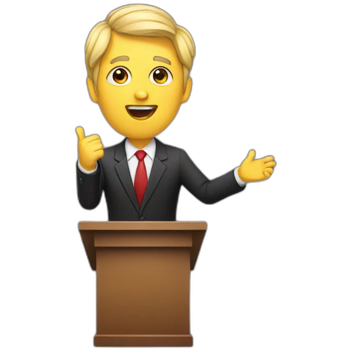 Public Speaking emoji