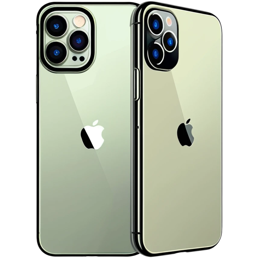 iPhone 15 Pro in natural titanium color with action button and triple camera emoji