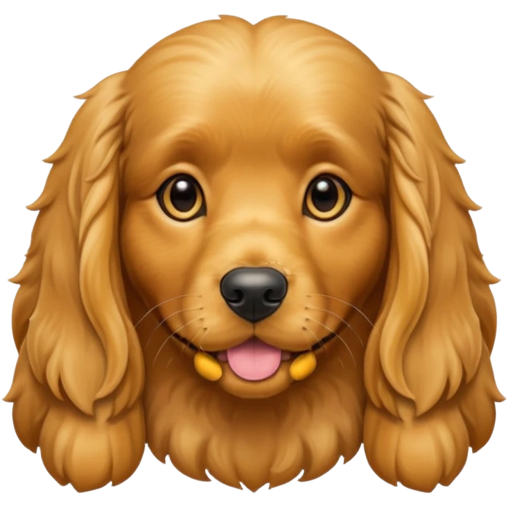 Golden cocker spaniel emoji
