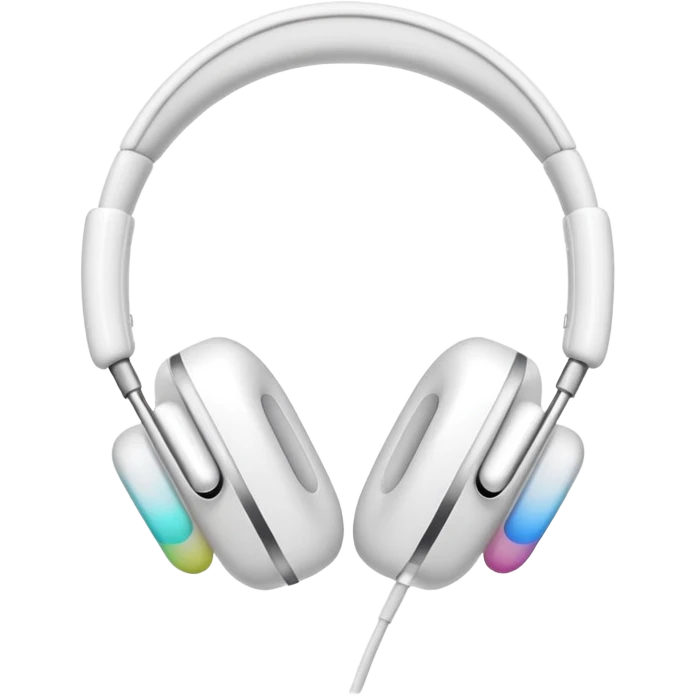 EarPods headphones, white emoji