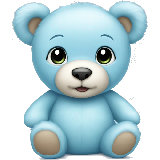 Baby blue teddy bear  emoji