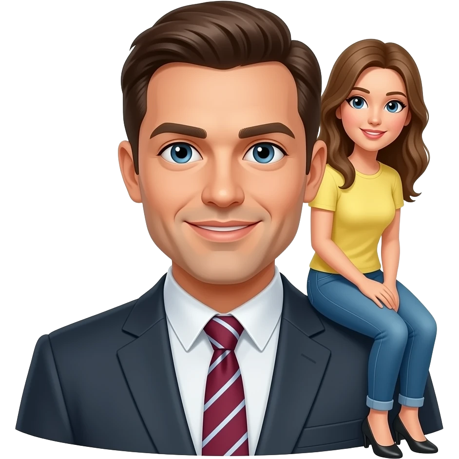 Women sits on man emoji