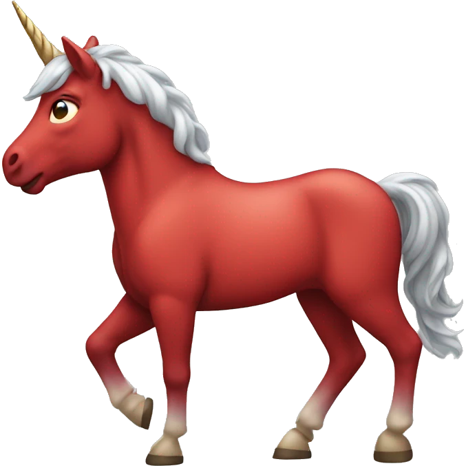 red unicorn  emoji