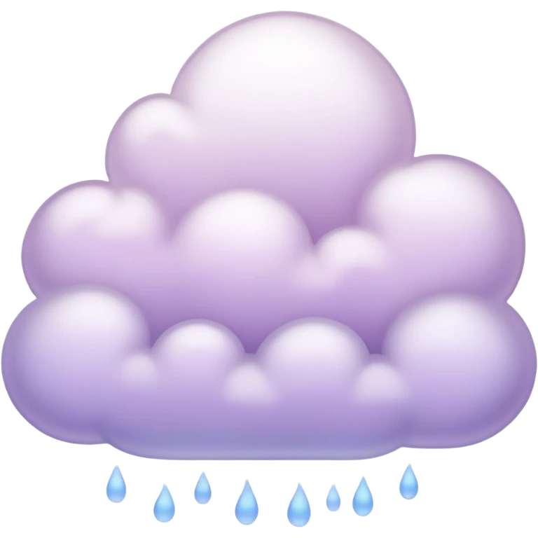Pale purple cloud emoji