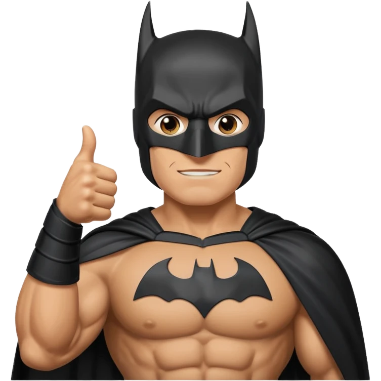 Batman giving a thumbs up  emoji