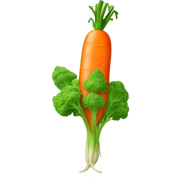 vegetable with carrot emoji
