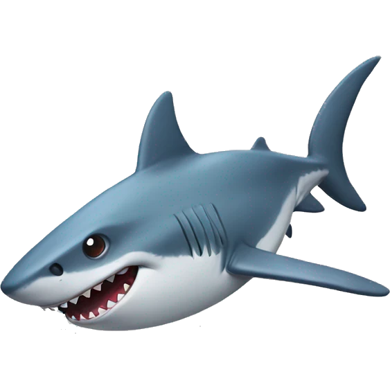 flying shark emoji