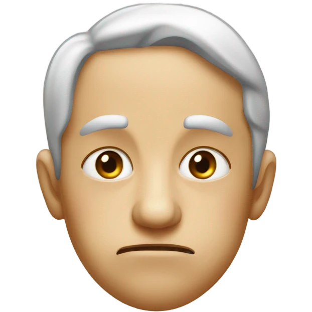 Disgusted face emoji