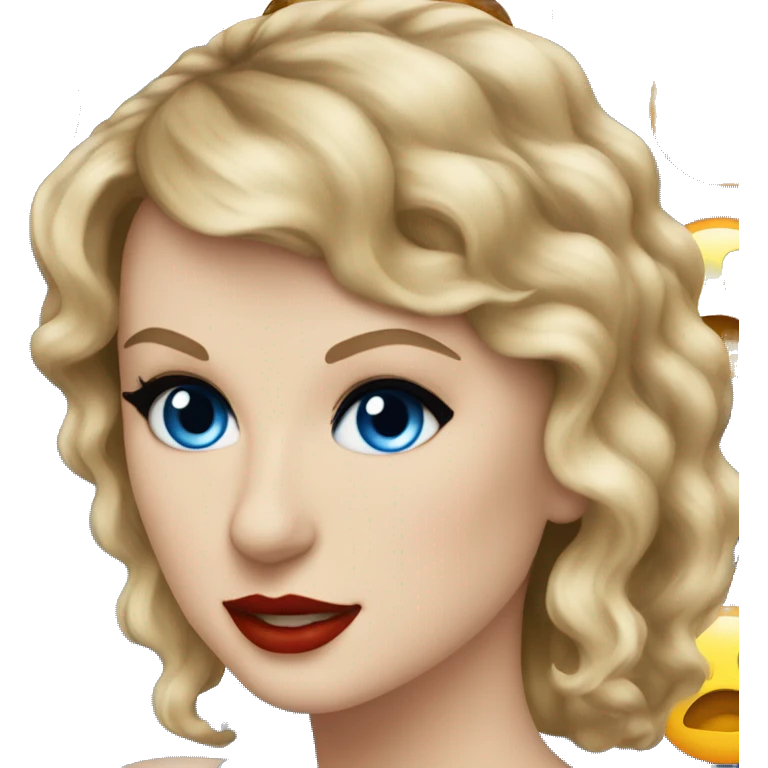 taylor swift with blue eyes emoji