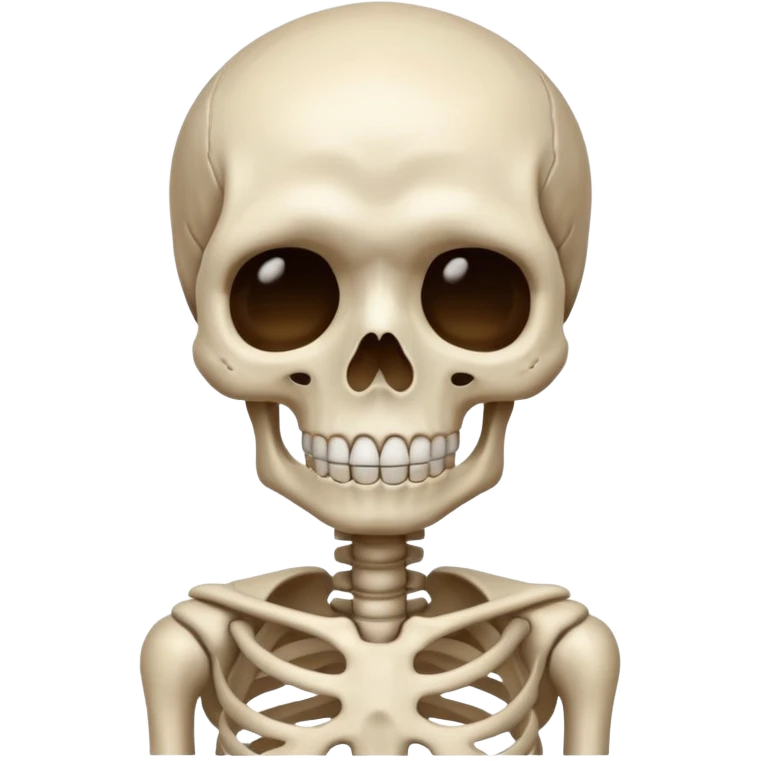 Squelette qui pleure emoji