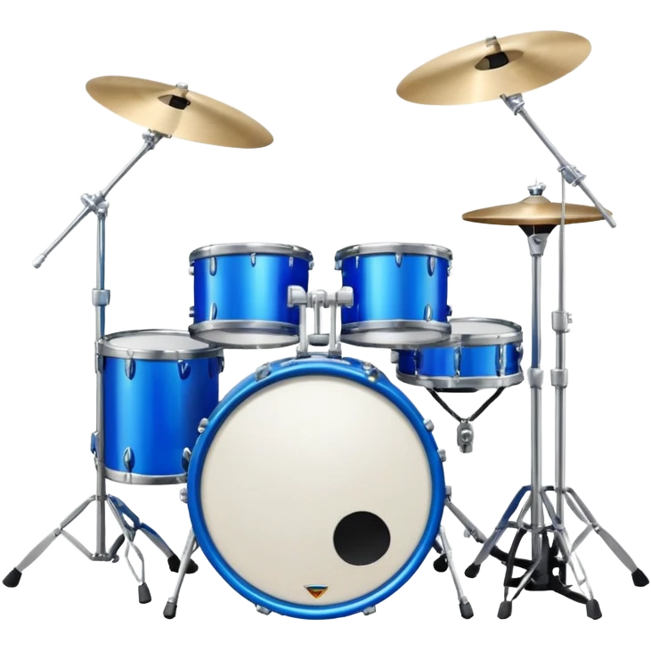 electric blue drum kit emoji