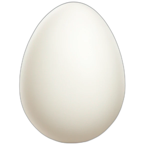 normal white egg emoji