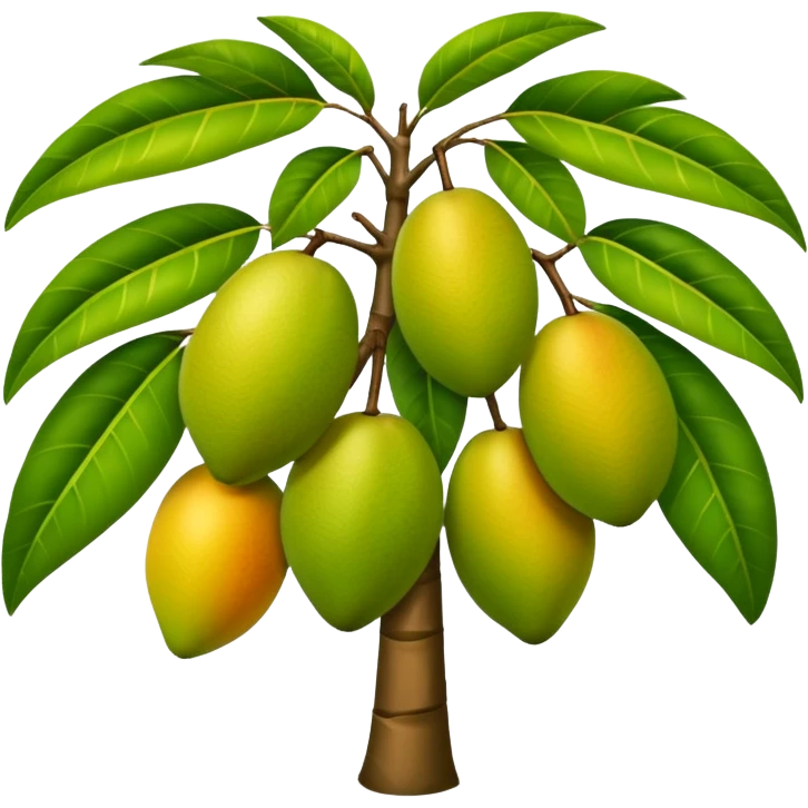 Mango tree, very less mangos, big and heavy leafs. emoji