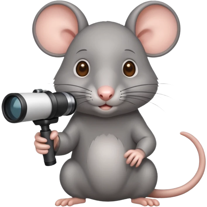 rat with telescope  emoji
