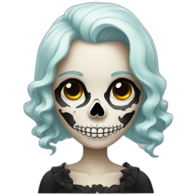 lady skull emoji