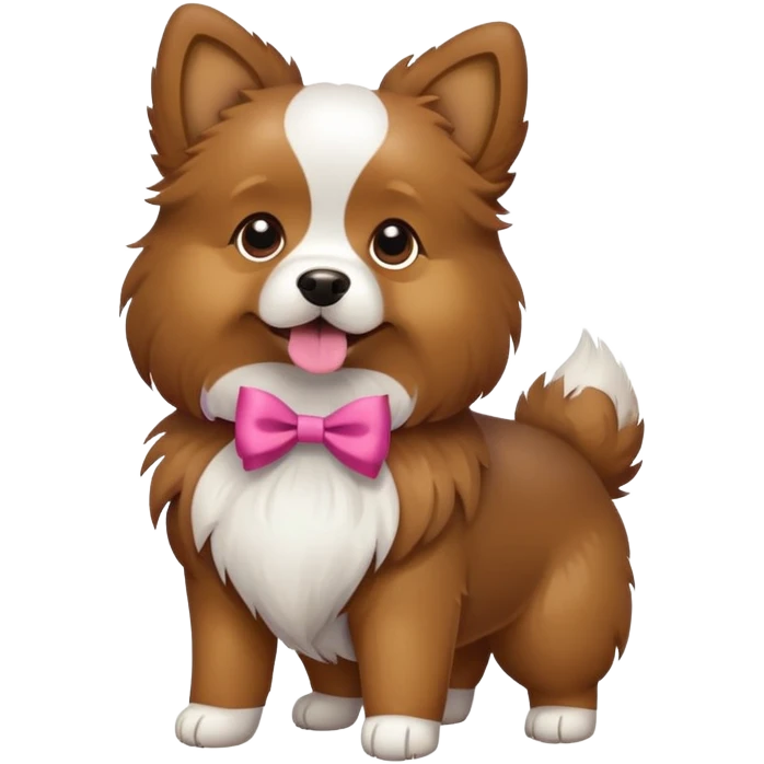 Dog with bow emoji