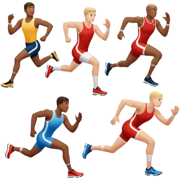 des athletes HANDICPÉS avec des protheses de jambes qui font du handisport emoji