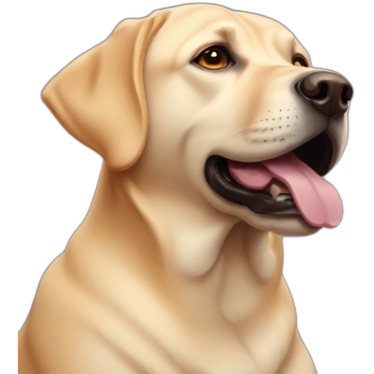 melting labrador emoji