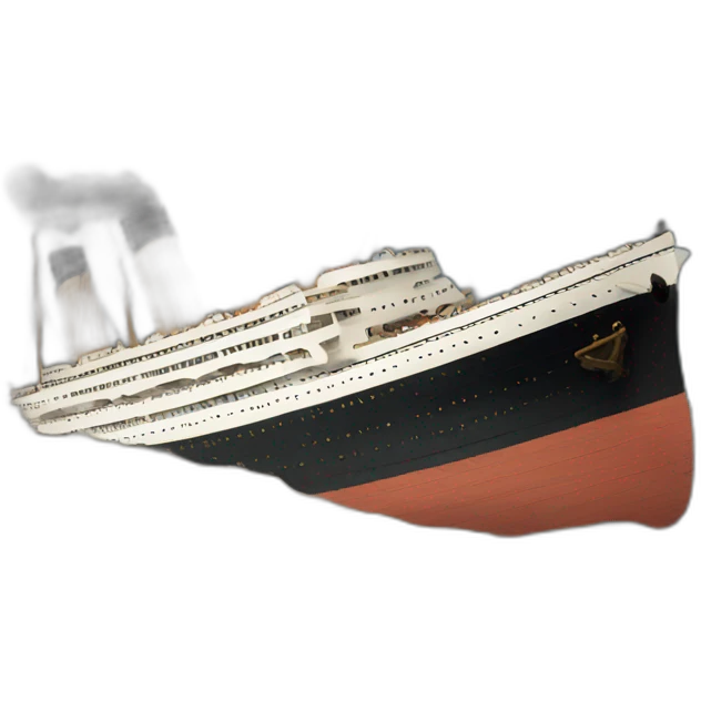 sinking titanic emoji
