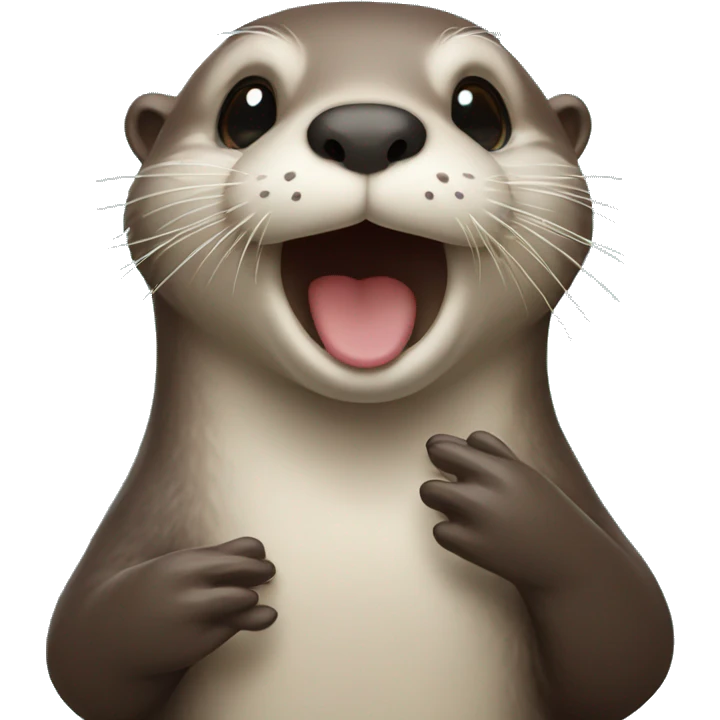 otter blowing a kiss  emoji
