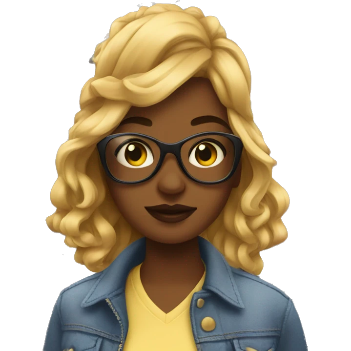 Cool girl in Brooklyn  emoji