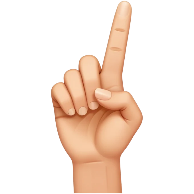 index finger pointing up emoji
