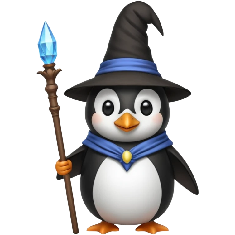 Penguin Wizard emoji
