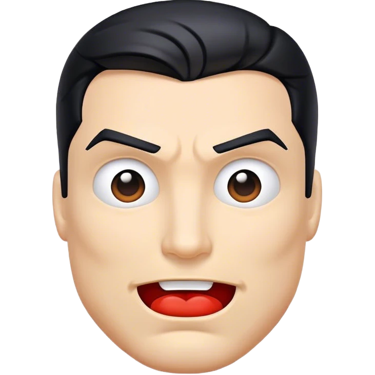 Superman  emoji face logo emoji