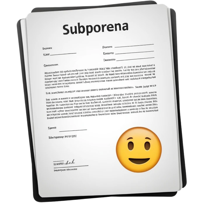 Go get a fucking subpoena emoji