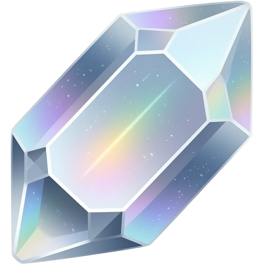 silver iridescent nebula crystal shard emoji