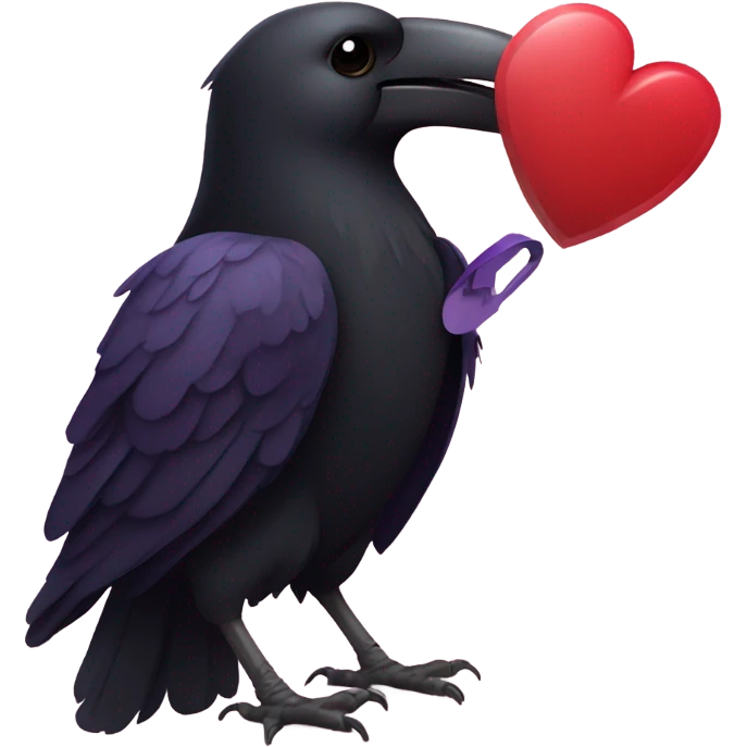 Raven delivering valentines  emoji