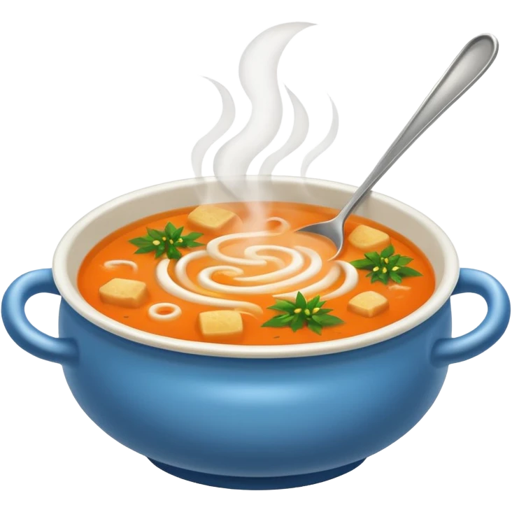 Hot soup emoji