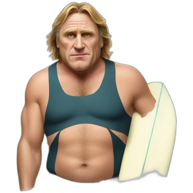 Depardieu surf emoji
