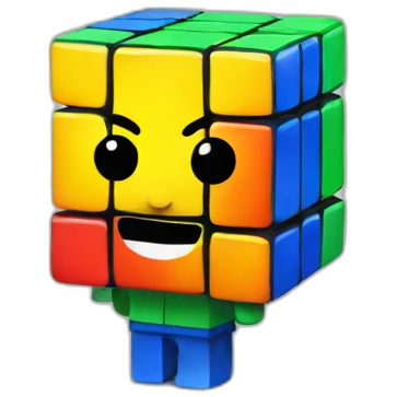 Rubix cube man emoji
