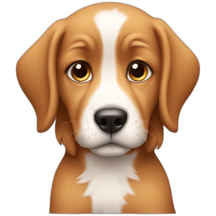 Speechless puppy emoji