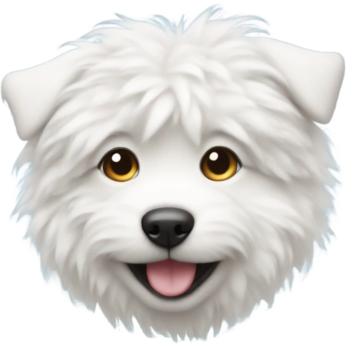 White fluffy puppy emoji