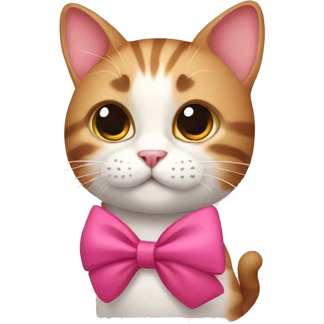 Cat with bow emoji