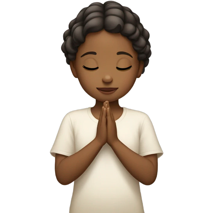 Praying girl emoji