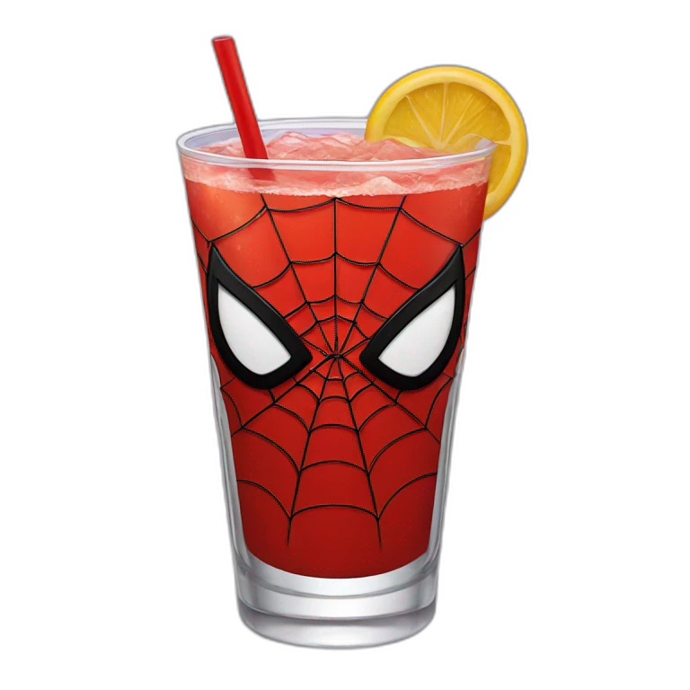 Spider-Man drink emoji