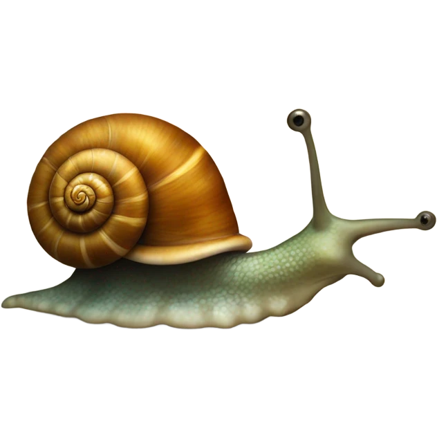 Snail with a cod piece emoji